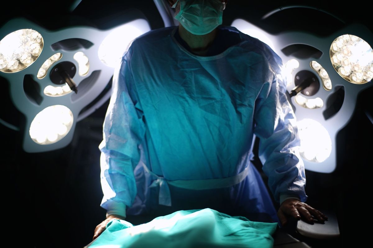 A stock image of a surgeon