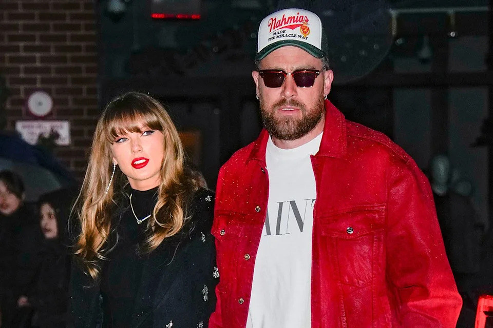 Taylor Swift and Travis Kelce are seen on December 28, 2024 in New York City. XNY/Star Max/GC Images
