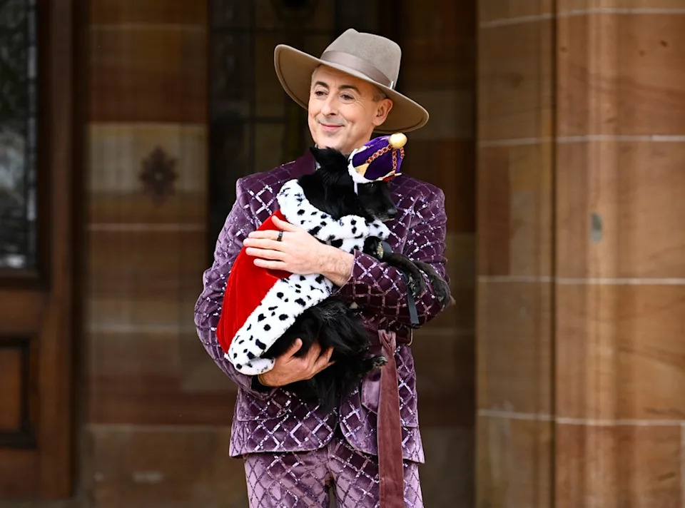 <p>4. As for Cumming, he was excited to sign on for his campy role and bring his little dog, too. Recounting the initial pitch to <a href="https://www.thedailybeast.com/obsessed/alan-cumming-enters-his-bond-villain-era-as-host-of-the-traitors/" rel="nofollow noopener" target="_blank" data-ylk="slk:Daily Beast;elm:context_link;itc:0;sec:content-canvas" class="link ">Daily Beast</a> in 2023, "I said, 'It’s sort of like you want me to be like a Bond villain. And I should actually bring my dog and pet her.’ And they went, 'That’s a good idea' And I thought, oh, I want to do this.”</p> <p>With rescue pup Lala on hand, he leaned hard into his role, quoting playwright <strong>William Shakespeare</strong> and philosopher <strong>Plato </strong>on-camera. "So I had this flaring-nostril sort of persona,” he told the outlet. "And you’re kind of making stuff up as you go along. Literally, sometimes, they’re feeding me lines in my ear. So it was a bit like doing stand-up comedy actually, because you’re just winging it."</p>