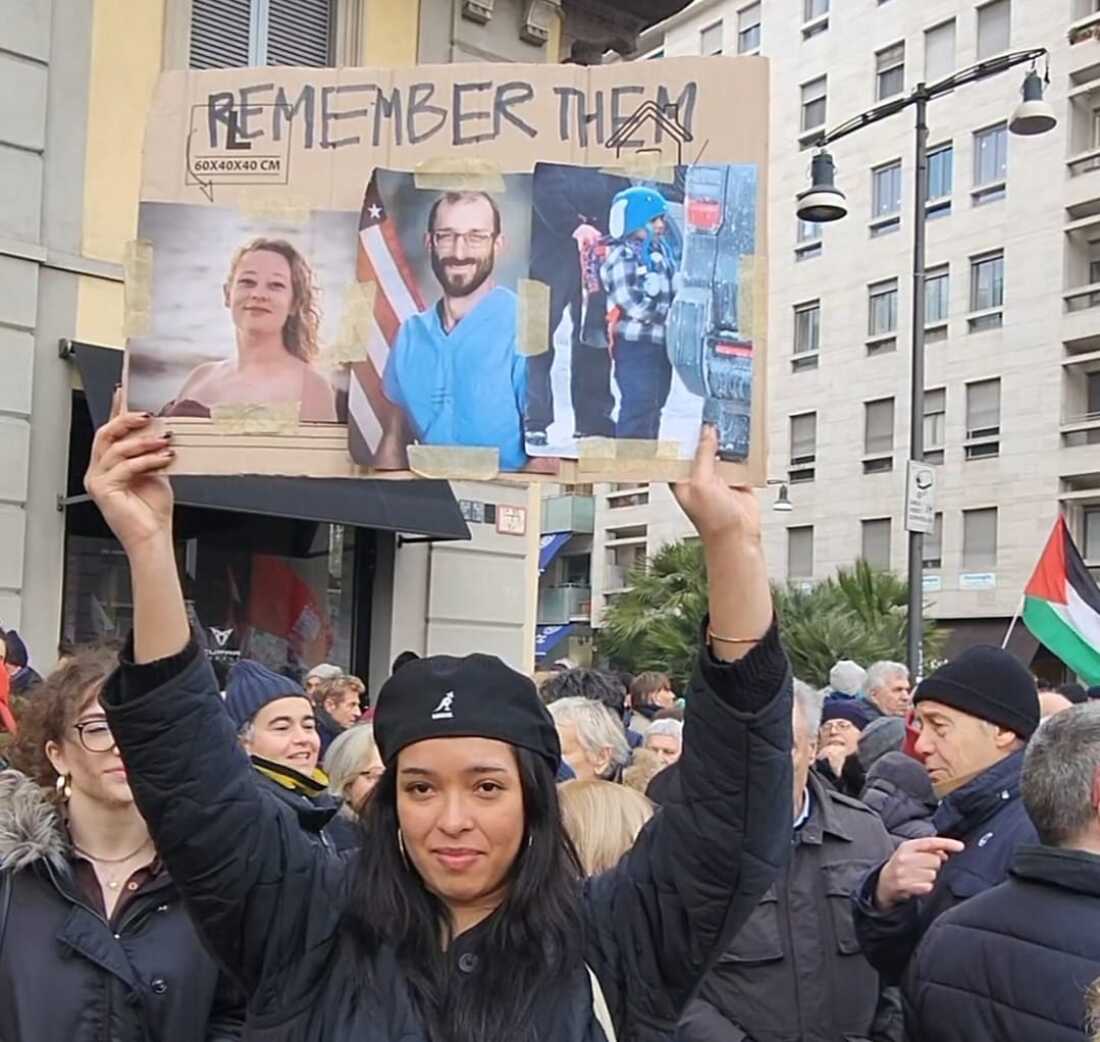 Bruna Scanziani, age 18, who lives outside Milan, told NPR that she's been frightened and angered by images of ICE operating in Minneapolis. Like many Italians protesting Saturday, Scanziani wants ICE agents assisting with security at the Winter Olympics to leave Italy.