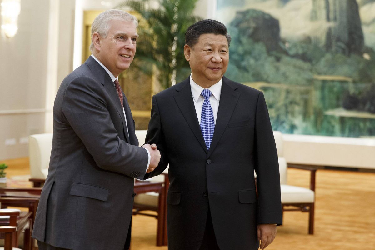 Chinese President Xi Jinping Meets Prince Andrew ,Duke of York