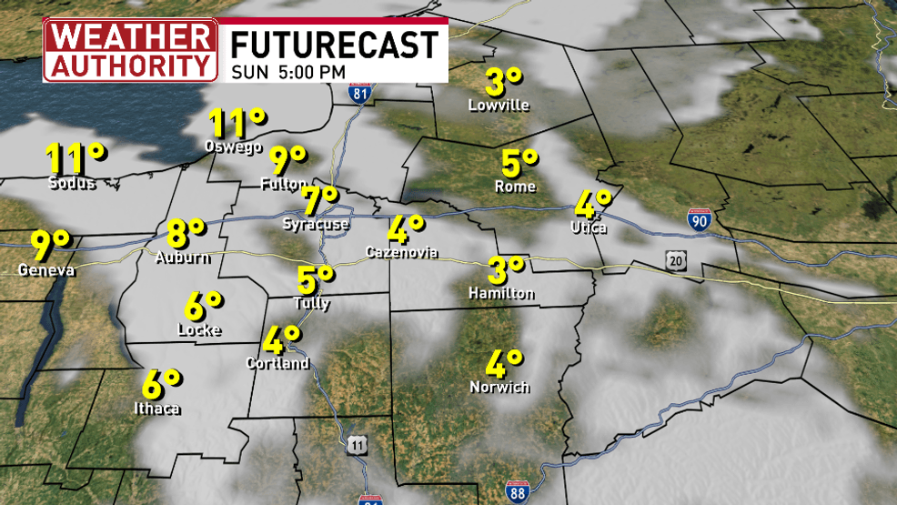 FUTURECAST 5 PM SUNDAY