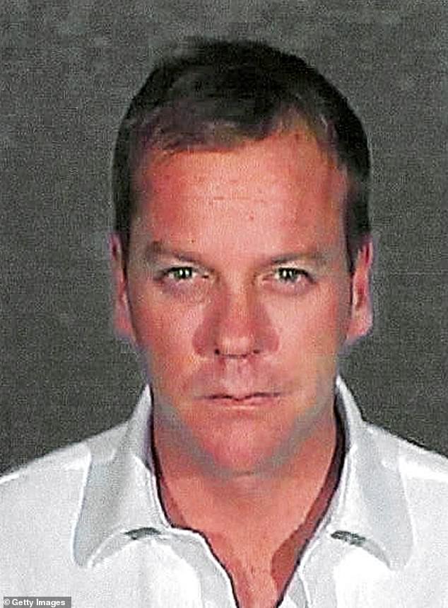 Sutherland pictured at the Glendale City Jail December 5, 2007 in Glendale, California, as he began a 48-day sentence in a drunken driving conviction