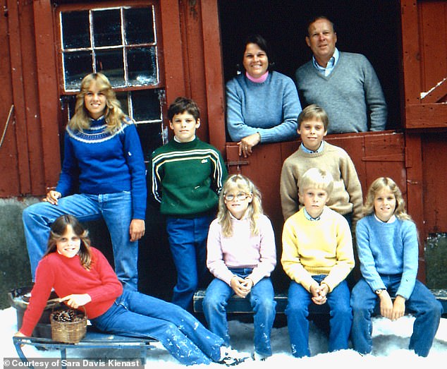 The family featured in several TV commercials while the seven children were growing up