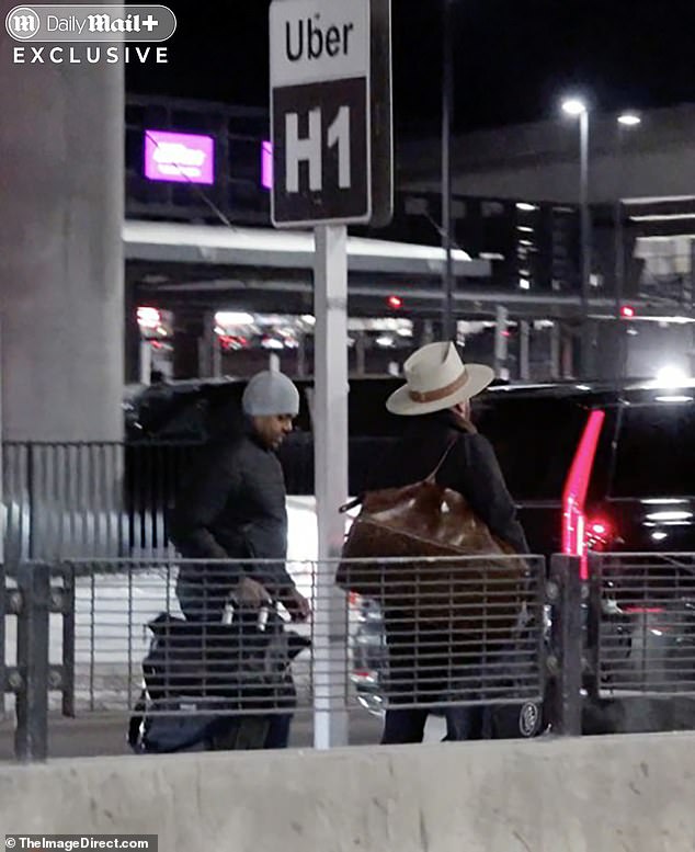 In a cheeky move, he then hailed an Uber - the taxi company at the center of his arrest - to whisk him away from the airport