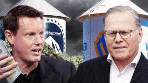 Paramount CEO David Ellison and Warner Bros. Discovery CEO David Zaslav (Getty Images/Chris Smith for TheWrap)