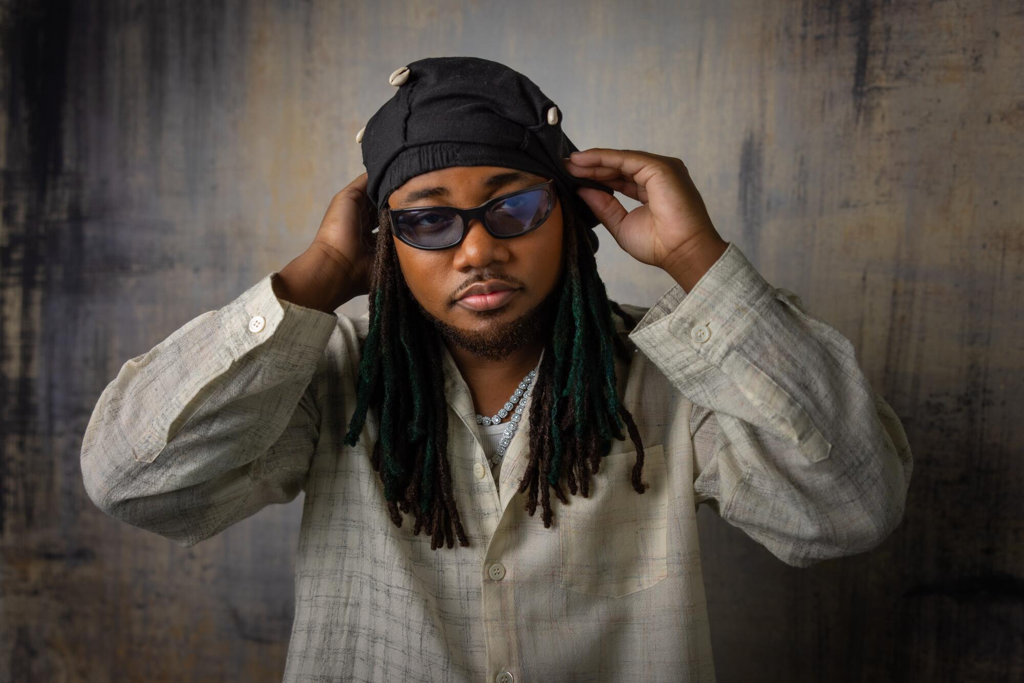 Leon Thomas poses for a portrait 