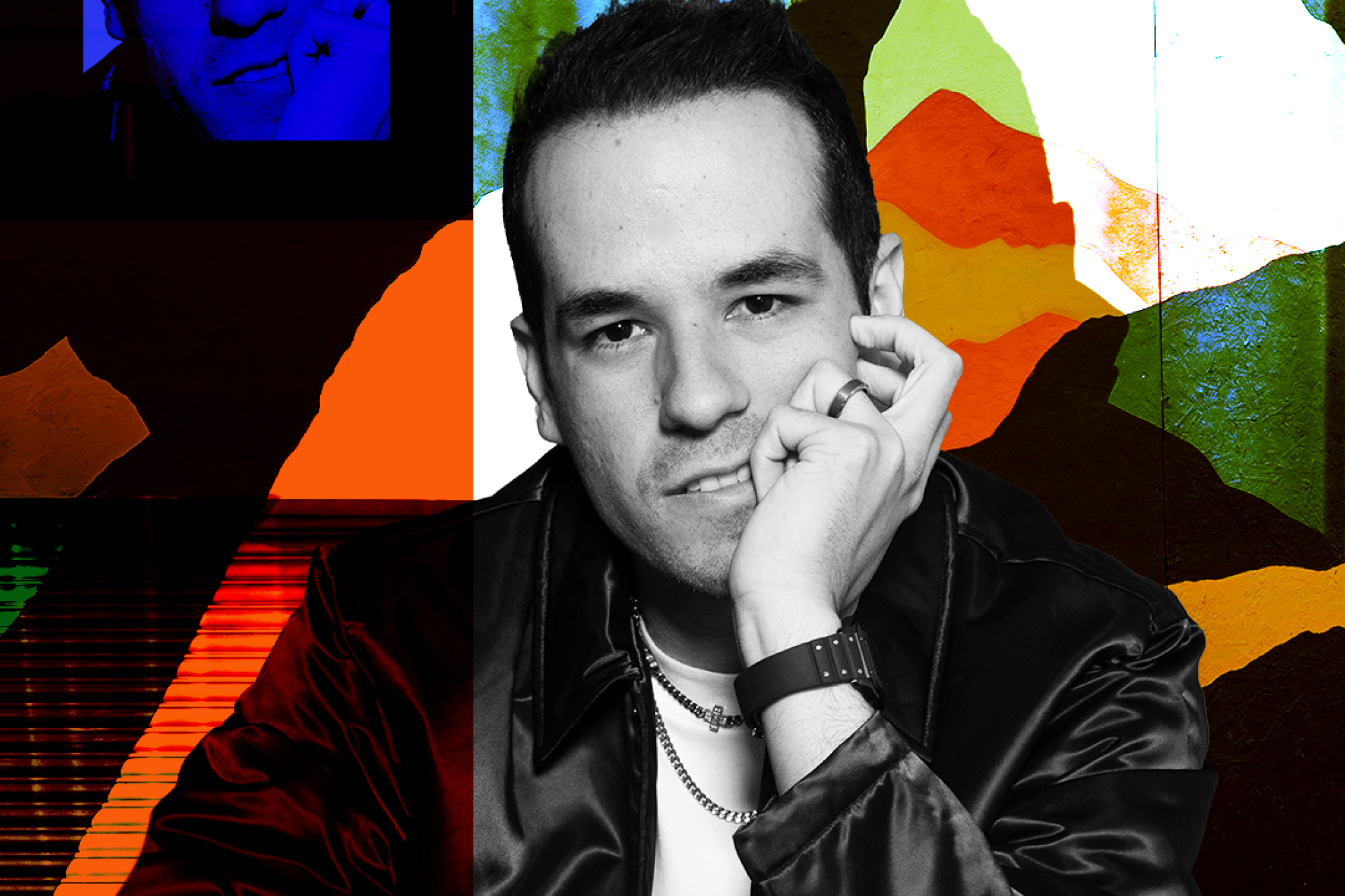 Photo collage of Edgar Barrera 