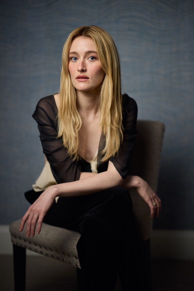 Sarah Pidgeon poses for a portrait to promote "Love Story: John F. Kennedy Jr. & Carolyn Bessette" on Monday, Feb. 2, 2026, in New York. (Photo by Matt Licari/Invision/AP)