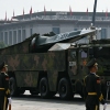 A DF-17 road-mobile medium-range ballistic missile is seen during a military parade marking the 80th anniversary of victory over Japan and the end of World War II, in Beijing's Tiananmen Square on September 3, 2025. 