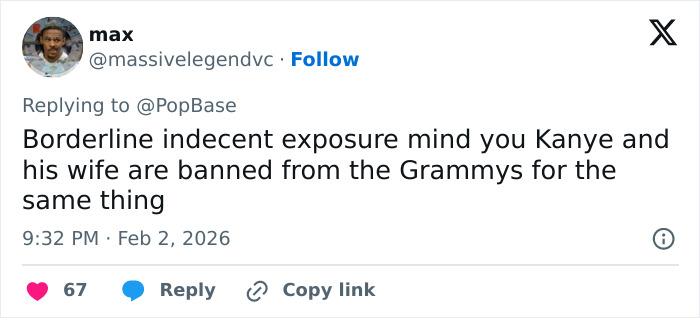 Tweet discussing Grammy controversy mentioning borderline indecent exposure and bans, related to Chappell Roan Grammys look outrage. Tweet discussing Grammy controversy mentioning borderline indecent exposure and bans, related to Chappell Roan Grammys look outrage.