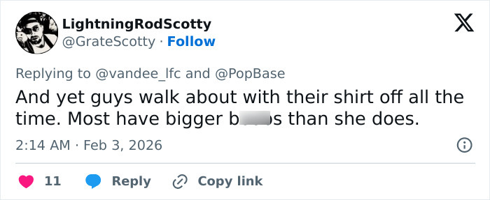 Screenshot of a Twitter reply discussing body image, related to Chappell Roan’s Grammys look controversy. Screenshot of a Twitter reply discussing body image, related to Chappell Roan’s Grammys look controversy.