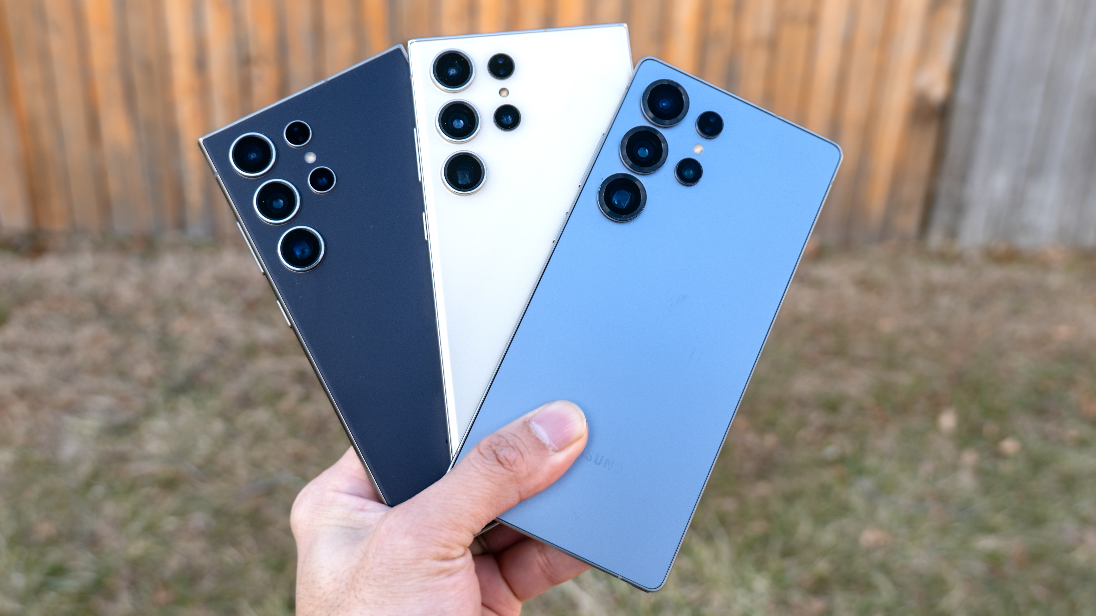 Best Samsung phones held in the hand.