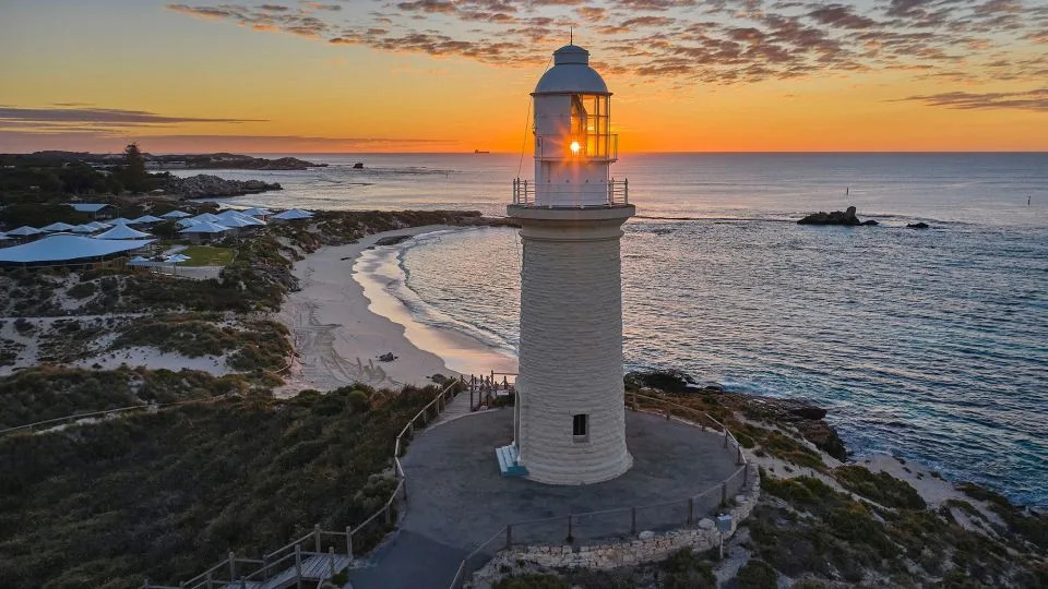 Bathurst Lighthouse is one of two lighthouses on Rottnest Island. - Tim Campbell/Rottnest Island Authority