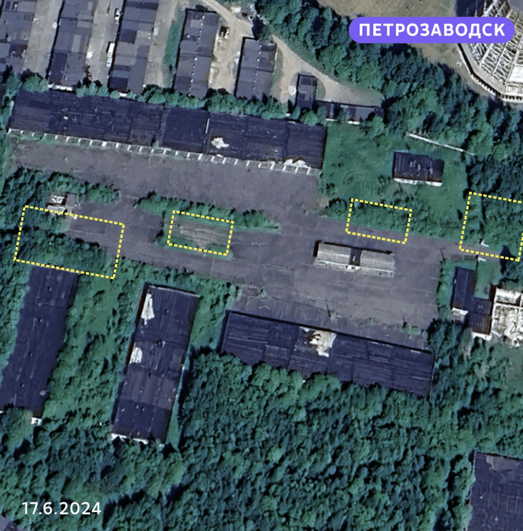 Abandoned asphalt zone in Petrozavodsk with overgrowth and scattered infrastructure, prior to military activity. (Photo: Juha Rissanen / Yle) Abandoned asphalt zone in Petrozavodsk with overgrowth and scattered infrastructure, prior to military activity. (Photo: Juha Rissanen / Yle)