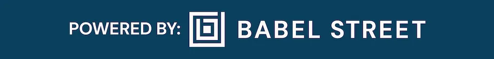 Powered by Babel Street logo