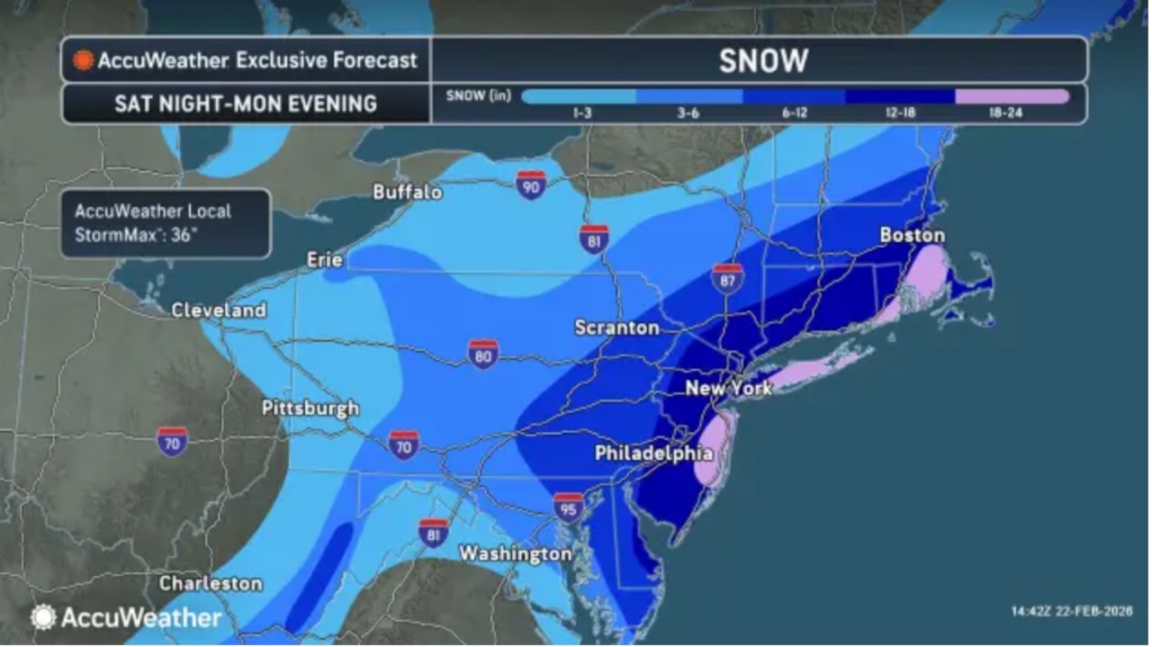 N.J. weather: Blizzard, snow storm forecast track, timing Sunday, Monday