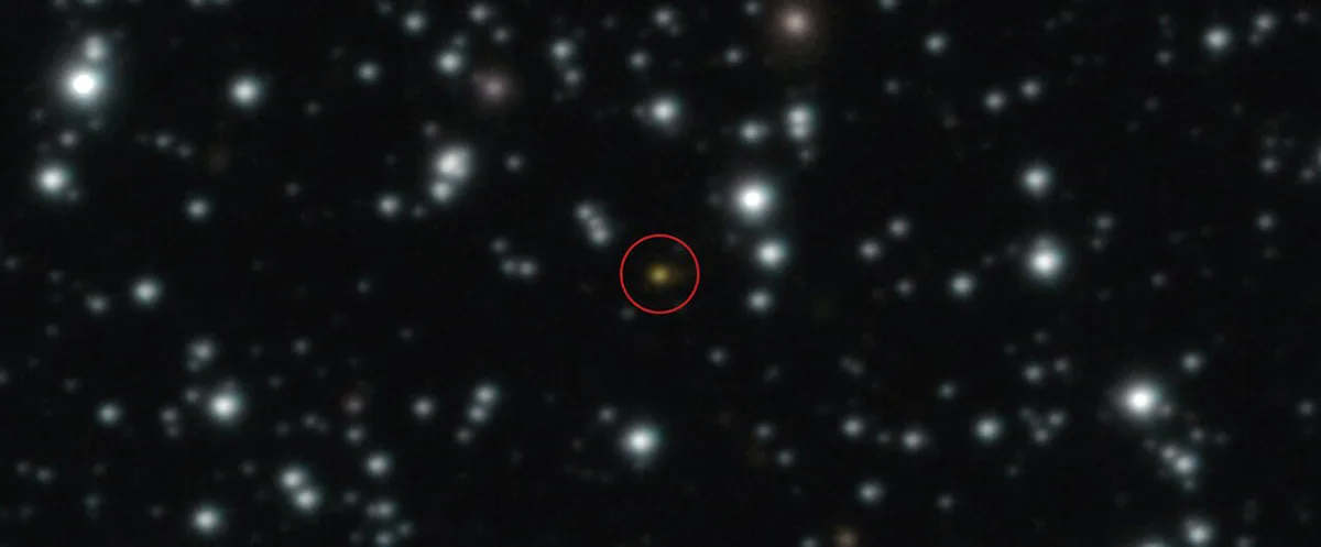 Gamma-ray burst GRB 250702B, as seen by ESO's Very Large Telescope. Credit: ESO/A. Levan, A. Martin-Carrillo et al.