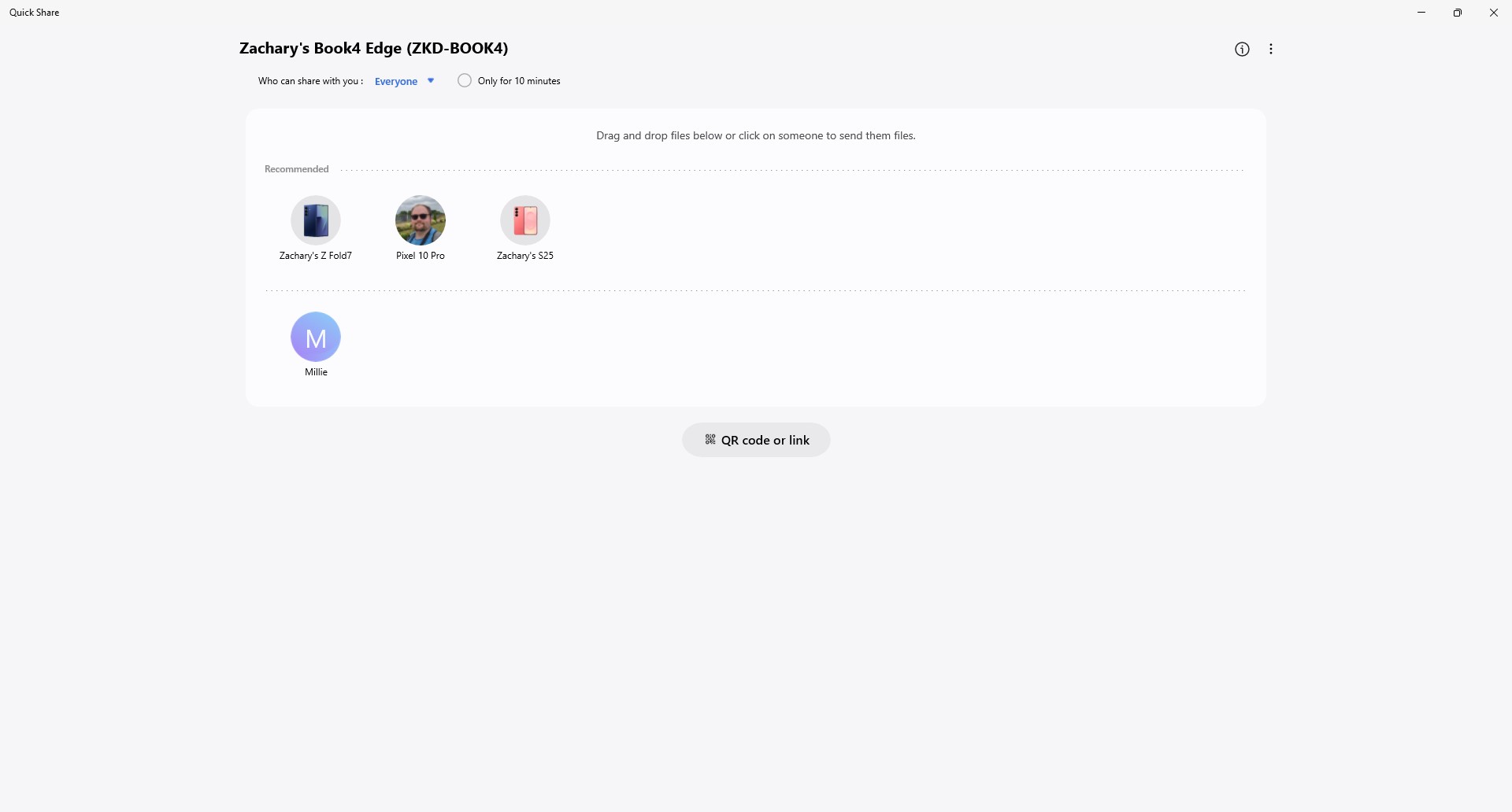 Galaxy book quick share