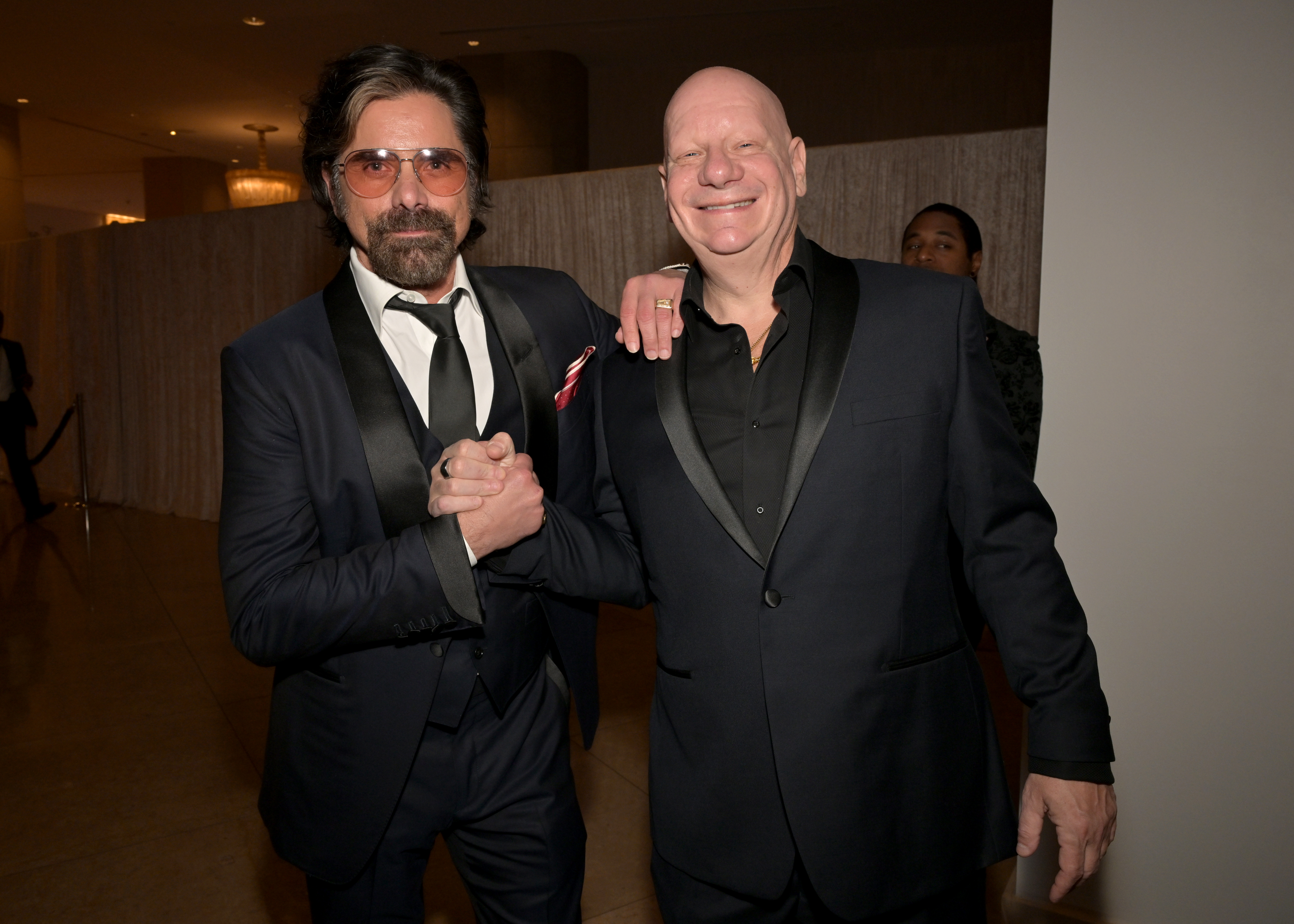 John Stamos and Jeff Ross attends the 68th GRAMMY Awards Pre-GRAMMY Gala 