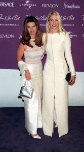(Original Caption) Maria Shriver and Carolyn Bessette-Kennedy. (Photo by Frank Trapper/Corbis via Getty Images)