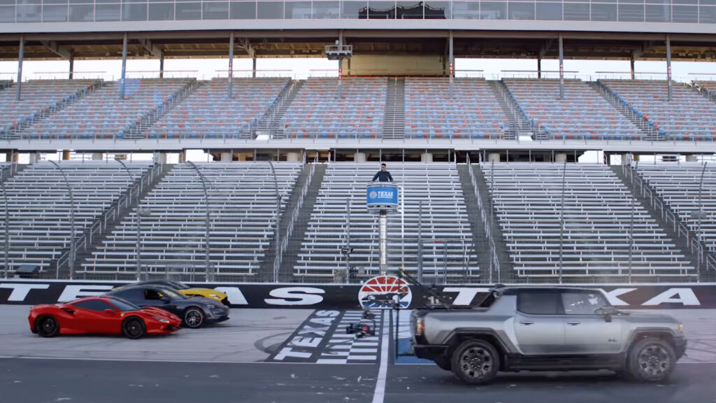  A 9,000-Lb Camera Truck Just Gapped A Ferrari And Ford GT Like They Were Parked