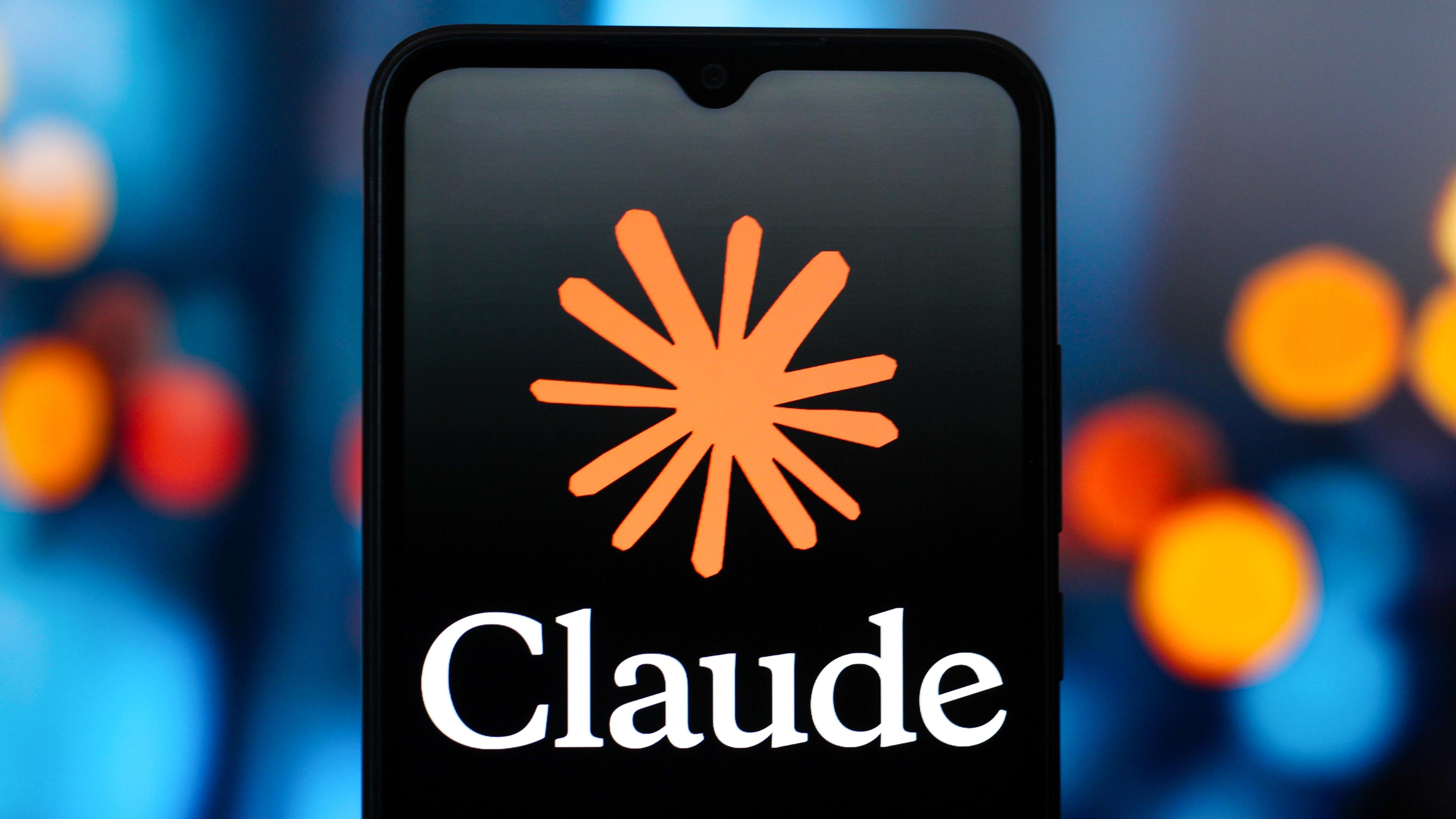 Claude logo on phone