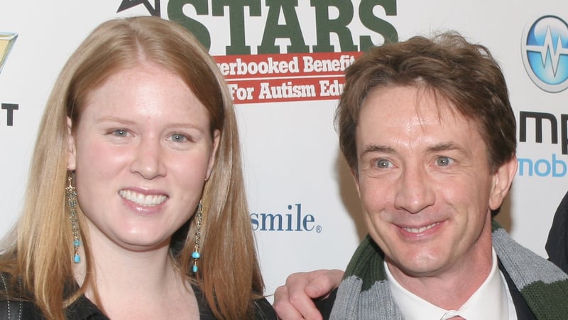 Martin Short with his children, Oliver and Katherine