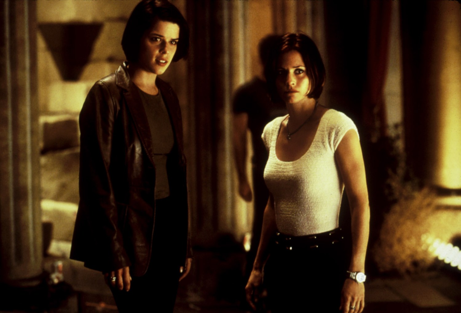 Neve Campbell and Courteney Cox in  1997's 'Scream 2'