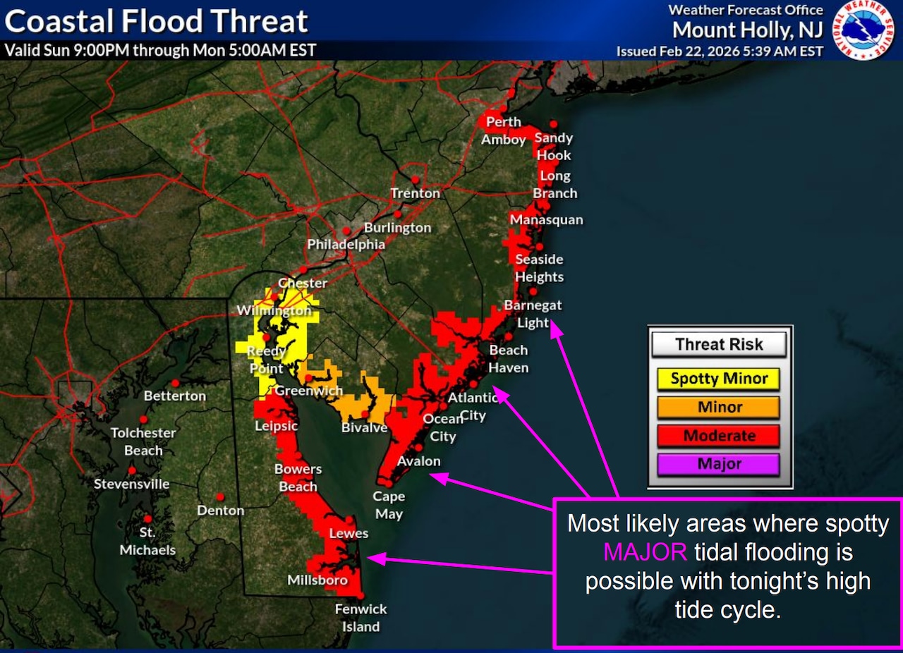 N.J. weather: Blizzard nor'easter storm coastal flooding threat