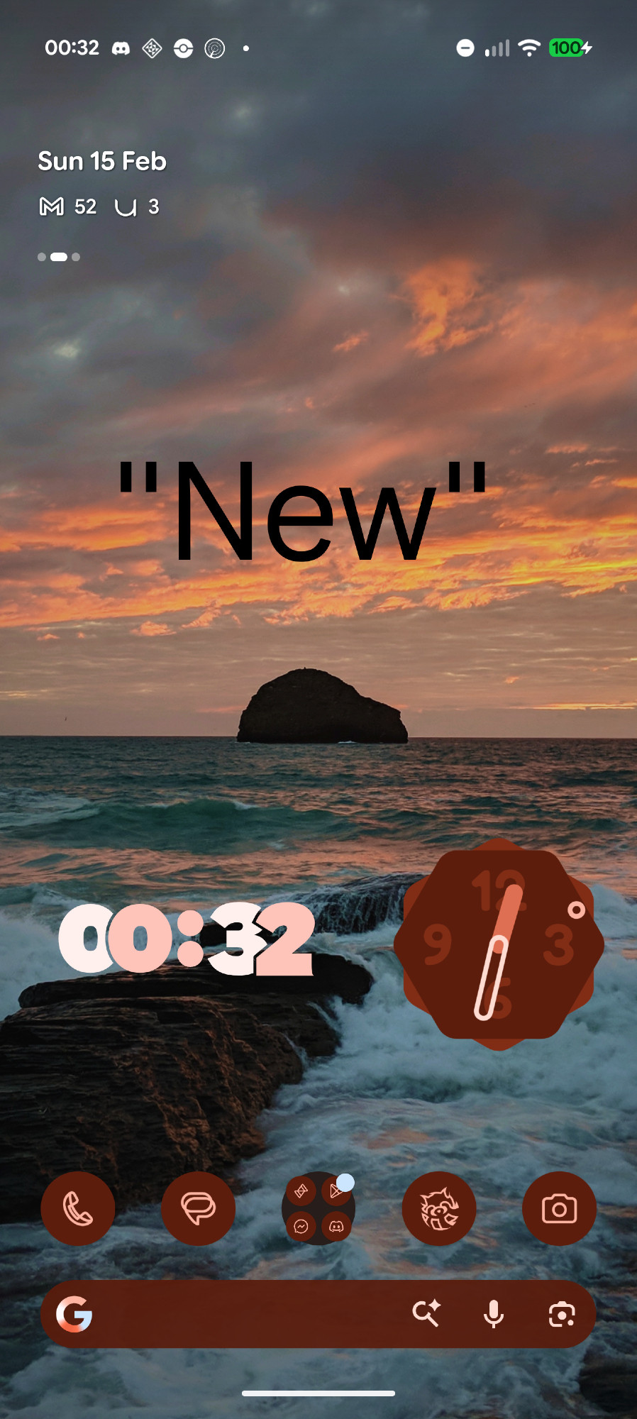 New Google widget on Pixel Launcher