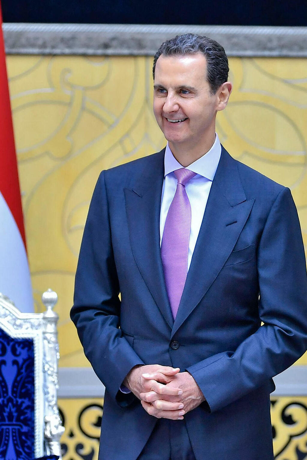 Bashar Assad (Photo: AFP PHOTO / HO / SANA) נשיא סוריה בשאר אסד ביקור ב סעודיה פסגת הליגה הערבית