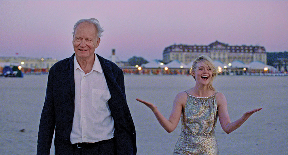 Stellan Skarsgard and Elle Fanning in Sentimental Value. Both actors received Oscar nominations for their roles in the film that also scored best picture and best international film nods.