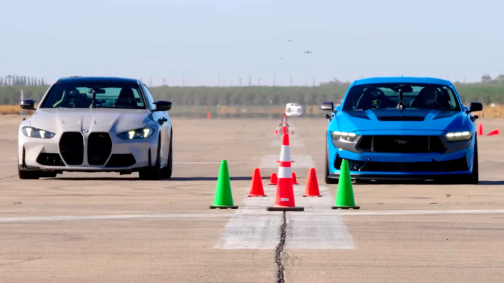  There’s Only One Way A Mustang Dark Horse Can Beat A BMW M4 Like This