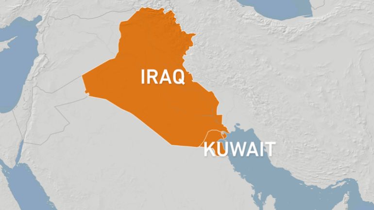 Iraq Kuwait map