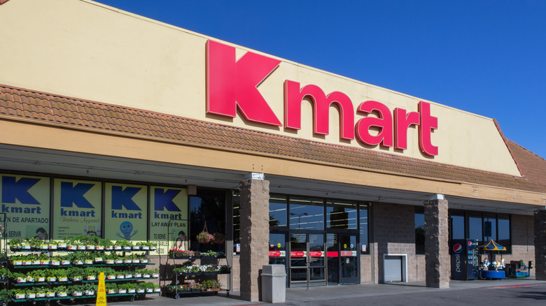 The exterior of a Kmart store in the United States