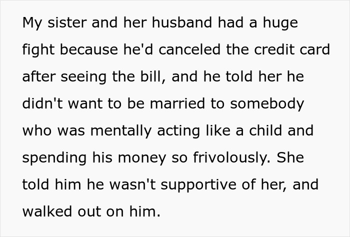 Text describing a woman going berserk on her brother for meddling with her parenting after her kids called him for help.