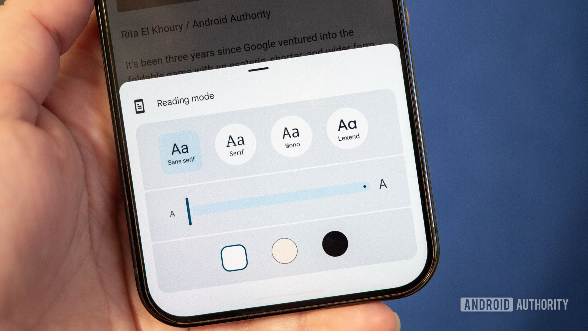chrome reader mode on phone style options chrome reader mode on phone style options