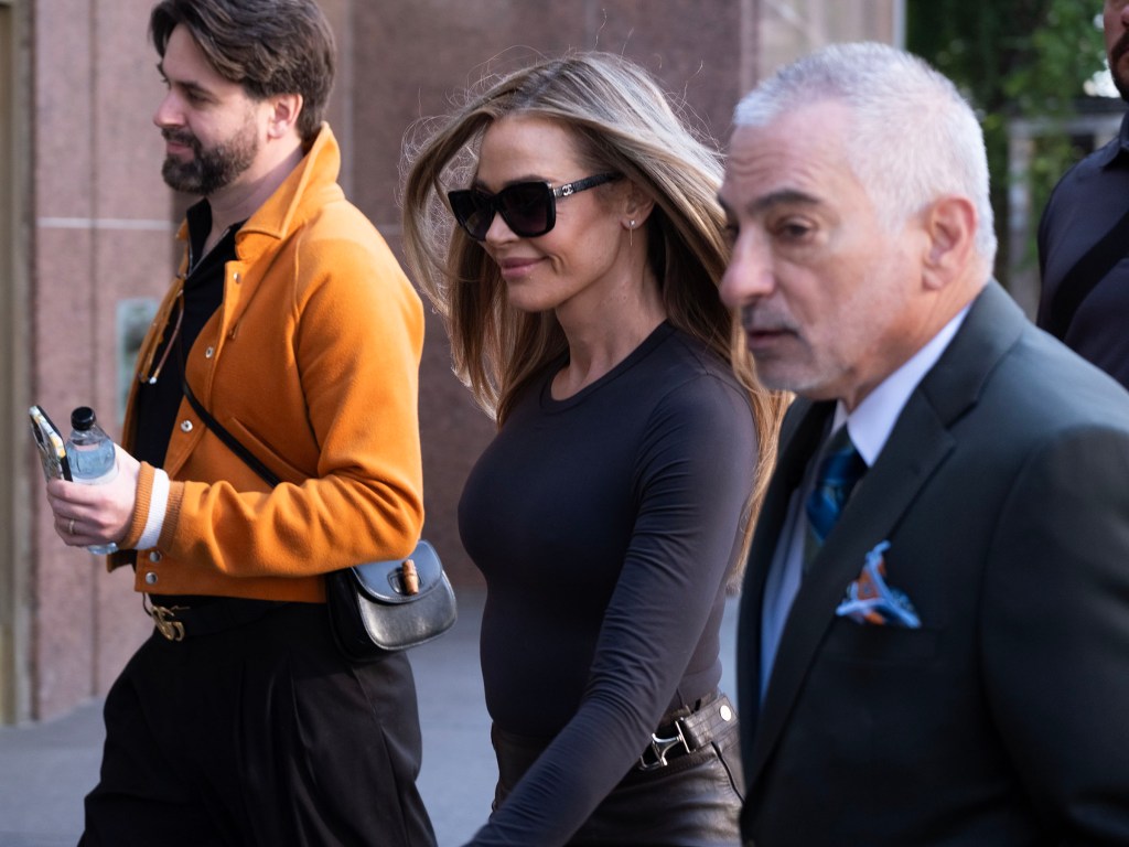 Denise Richards arrives at Stanley Mosk Court, Downtown Los Angeles