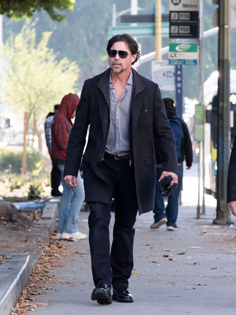 Aaron Phypers arrives at Stanley Mosk Court, Downtown Los Angeles