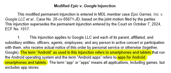 How would the court handle it if Google continued monopolistic behavior not on phones, but on Android-based Aluminium laptops?