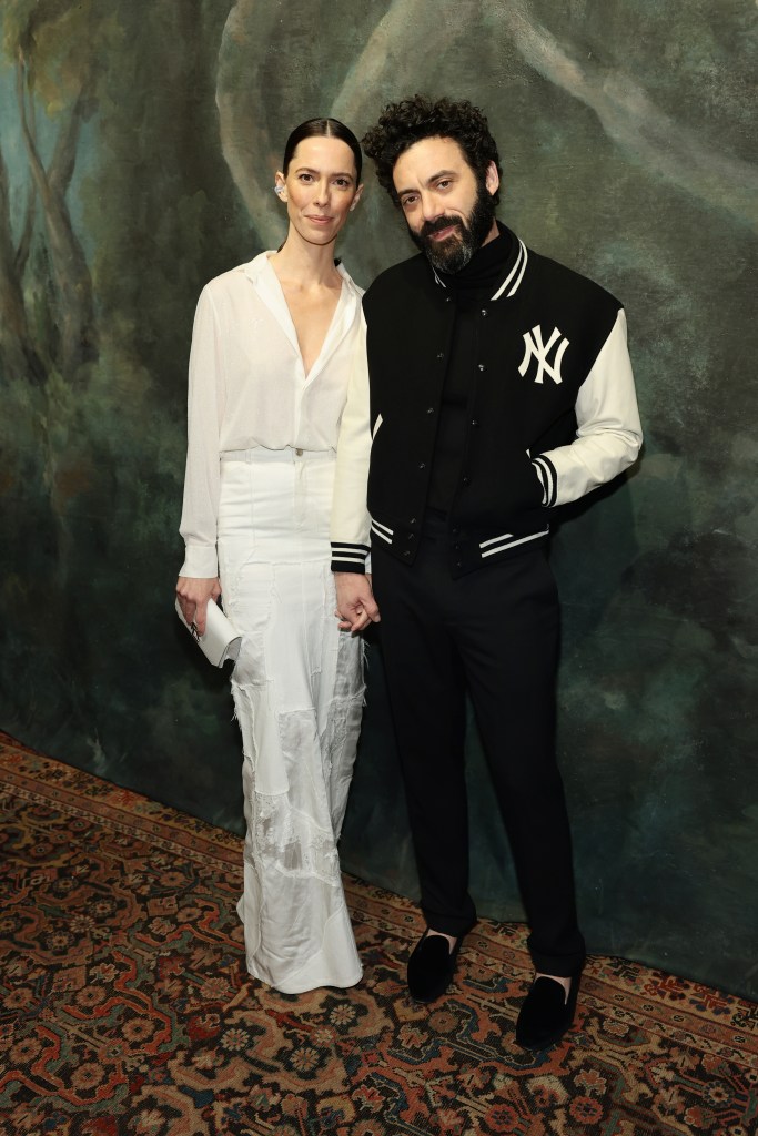 Rebecca Hall and Morgan Spector attend the Ralph Lauren fashion show