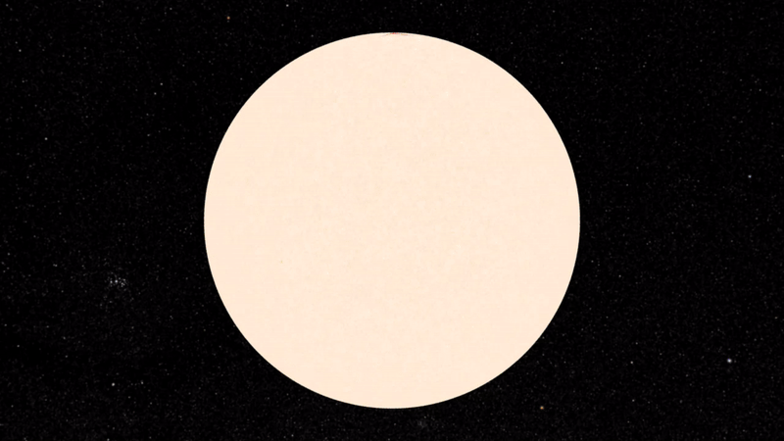 A gif showing the core of the sun. The sun is rotting and the colors within represent the rotation rate at each location on the sun. Red represents the slowest rotation (on top and bottom) and blue, the fastest (center).