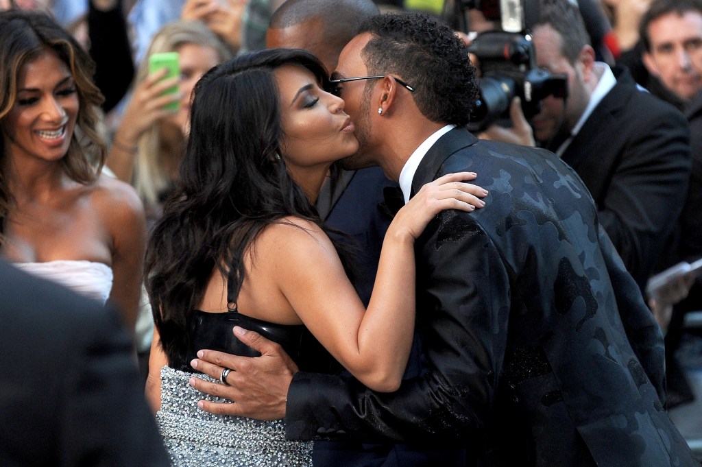 kim kardashian lewis hamilton kiss