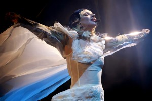 INDIO, CALIFORNIA - APRIL 11: (FOR EDITORIAL USE ONLY) (EXCLUSIVE ACCESS) Lady Gaga performs at the Coachella Stage during the 2025 Coachella Valley Music and Arts Festival at Empire Polo Club on April 11, 2025 in Indio, California. (Photo by Kevin Mazur/Getty Images for Coachella)
