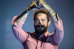 PARIS, FRANCE - SEPTEMBER 03: Post Malone performs live on stage during his BIG ASS World Tour at Paris La Défense Arena on September 03, 2025 in Paris, France. (Photo by Kristy Sparow/Getty Images for ABA)