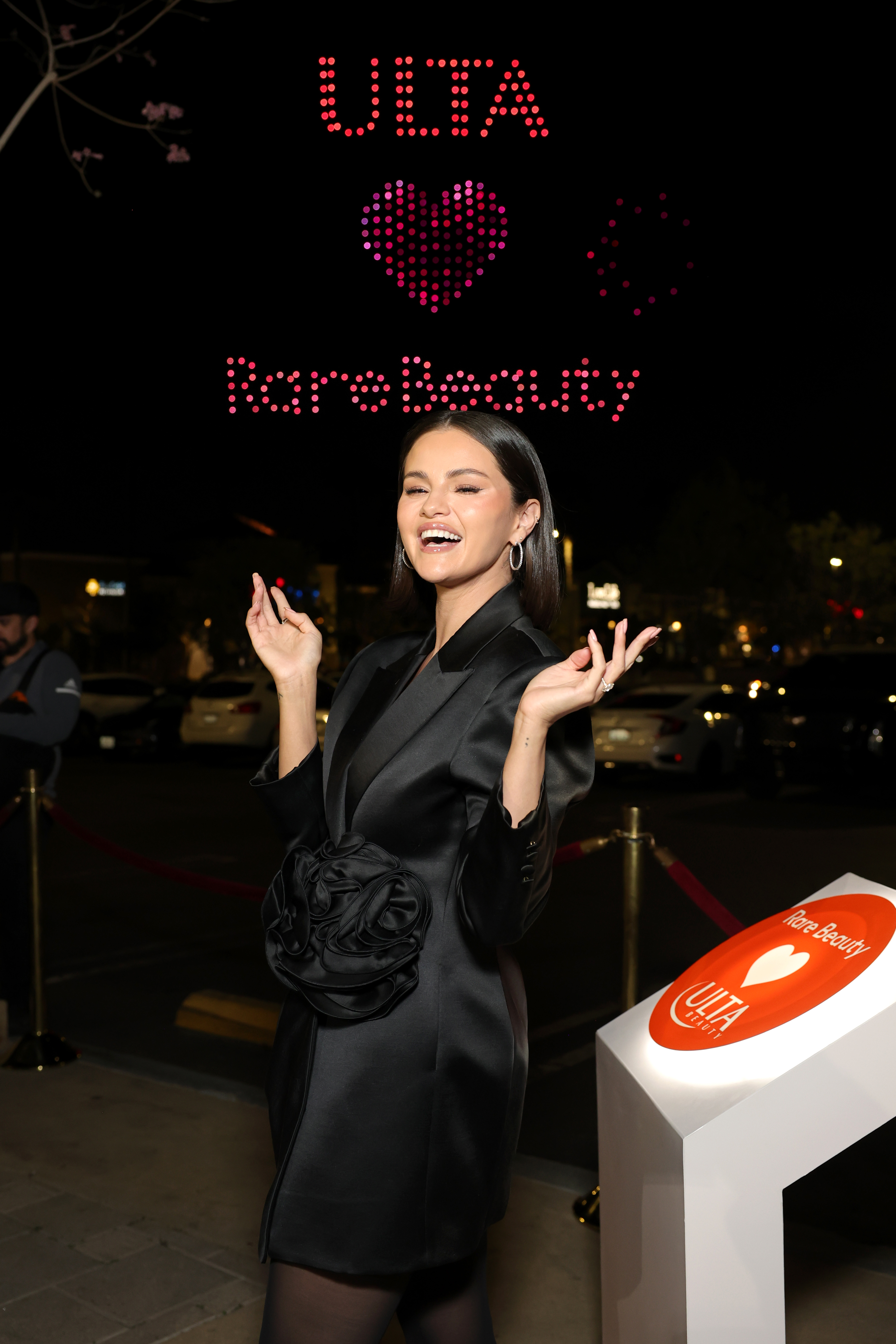 Selena Gomez celebrates the launch of Rare Beauty at Ulta Beauty in El Segundo, California.