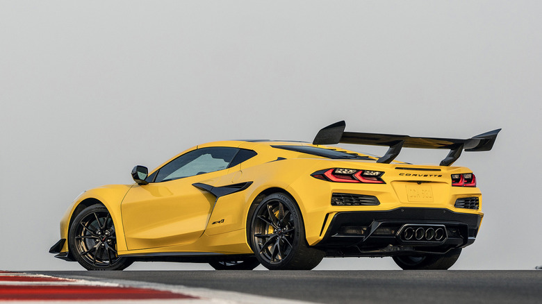 2025 Chevrolet Corvette ZR1 rear 3/4 yellow