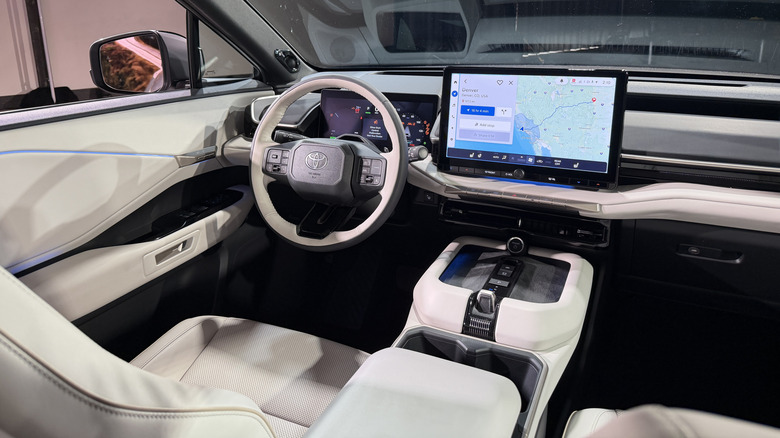 Interior of a 2027 Toyota Highlander EV