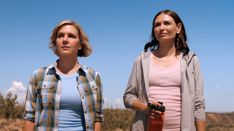 Carol and Zosia standing outside in Pluribus